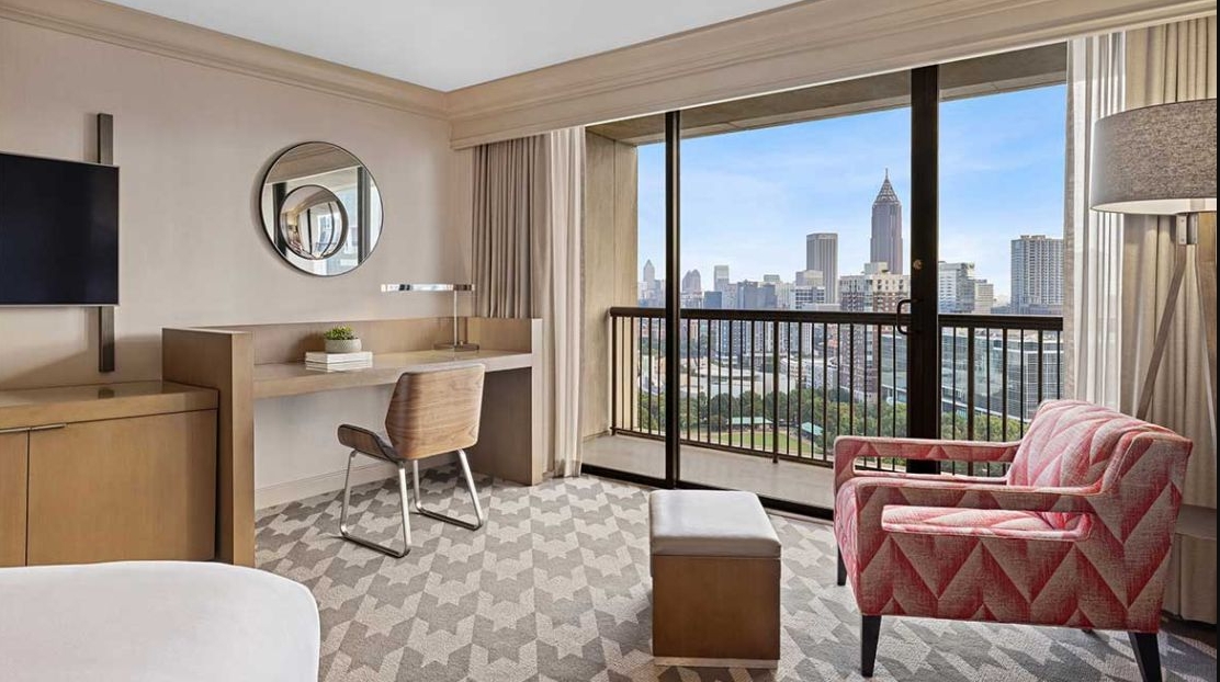 Premier Centennial Olympic Park View Balcony Room-Omni Hotel at Centennial Park