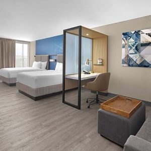 2 Queen Beds with Trundle Bed Guestroom, City View-SpringHill Suites by Marriott East Rutherford Meadowlands/Carlstadt (Copy) (Copy)