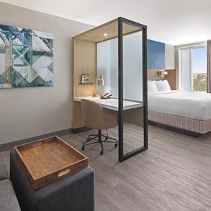1 King Bed with Trundle Bed Guestroom, City View-SpringHill Suites by Marriott East Rutherford Meadowlands/Carlstadt (Copy)