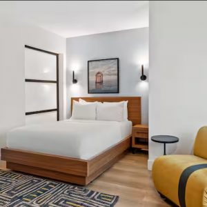 1 Full Bed with Peloton Bike-The Anthem Los Angeles Stadium District, Tapestry By Hilton
