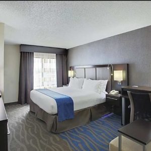 1 King Bed, Hearing Accessible, Roll in Shower-Holiday Inn Express Hotel & Suites Meadowlands Area