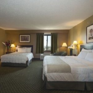 1 King Size bed and 1 Queen Size bed-Meadowlands Plaza Hotel